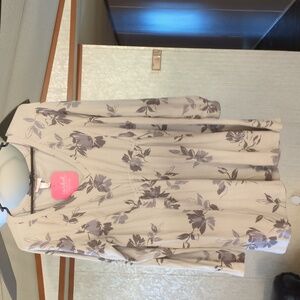 Maternity long sleeve waffle knit shirt